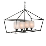 Industrial Iron Chandelier Hanging Light Fixture Kitchen Dining