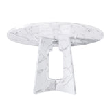 Engineered Wood Dining Table White