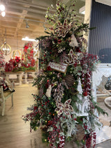 4.3x7.5' Fringes Embellished Tree Shape Ornament, Hanging Home Decor Accents for