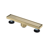 12 Inch Linear Shower Drain with Hair Strainer and Leveling Feet