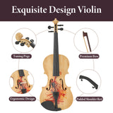 Professional 4/4 Full-Size Violin - Premium Sound