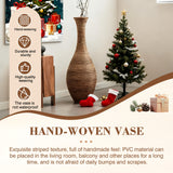 Hand-Woven PVC Rattan Floor Vase, 39.37 Inch Tall Decorative Vase