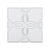 3D Wall Panels 33-Pack Floral Matte White 32 Sq.Ft