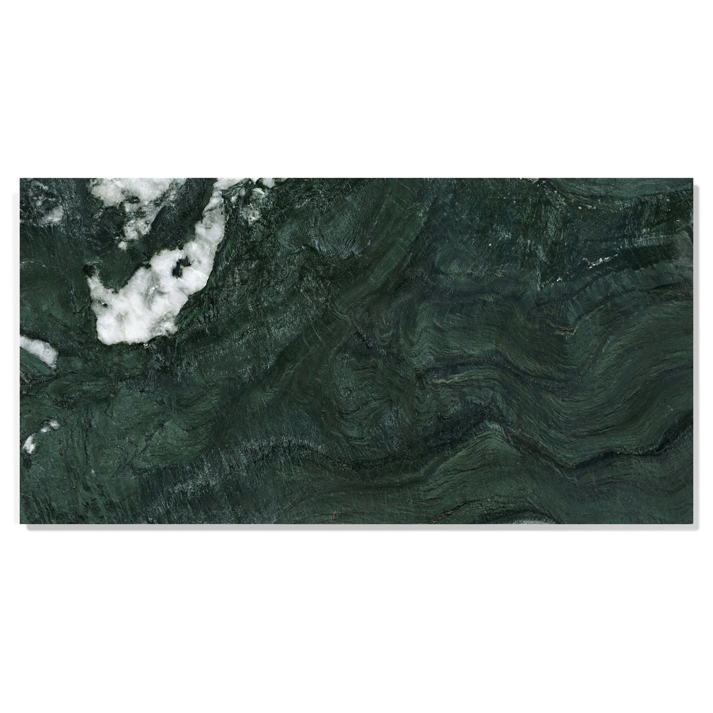 Diamond Green Polished Marble Tile 12x24 Natural Stone Wall Floor