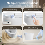 Tankless Smart Toilet With Bidet Built In, One-piece, Auto Flush
