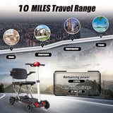 Mobility Scooter Foldable Red
