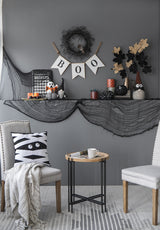 Set of 2, 10x3x15.5' Fabric Black Gnome With Wings Decor, for Halloween Decor
