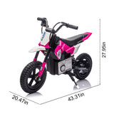 24V Kids Ride On Electric Toy Motocross Motorcycle,200W High Speed Hub Motor,Rea