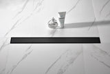 30" Linear Stainless Steel Shower Drain with Hair Strainer
