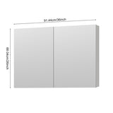 Frameless Mirror Medicine Cabinet - Beveled Edges - 36" x 26"