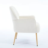 Velvet Accent Chair Beige