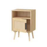 Engineered Wood Nightstand Oak