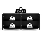 Sideboard Buffet Cabinet, 4 Doors Modern Accent Storage Sideboard