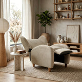 Fabric Accent Chair Camel