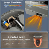 Smart Toilet with Bidet Built in, ADA One-Piece Toilet Auto Open/Close