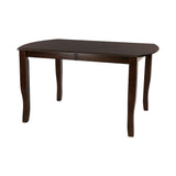 Dark Cherry Mango Veneer Dining Table with Extension Leaf