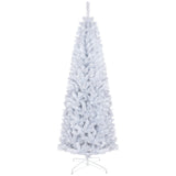 HOMCOM 6ft Pencil Christmas Tree, Unlit Artificial Christmas Tree Slim Douglas F