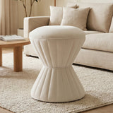 Multifunction Velvet Ottoman, Upholstered Vanity Stool Chair