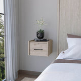 Floating Wall-Mounted Nightstand with Drawer, 13.8" Wide