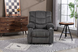 Velvet Recliner Power with Massage Grey