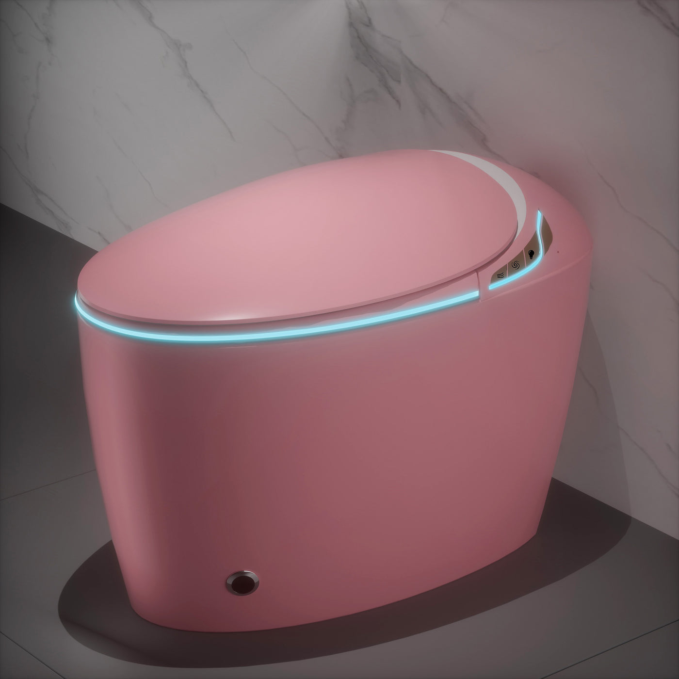 Unique Smart Toilet with Bidet Built In, Intelligent One Piece Toilet For Mod...
