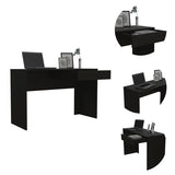 Writing Computer Desk - One Drawer - 47.3" Wide Top - Black