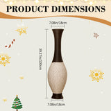 Hand-Woven PVC Rattan Look Floor Vase, 39.37 Inch Tall Decorative Vase