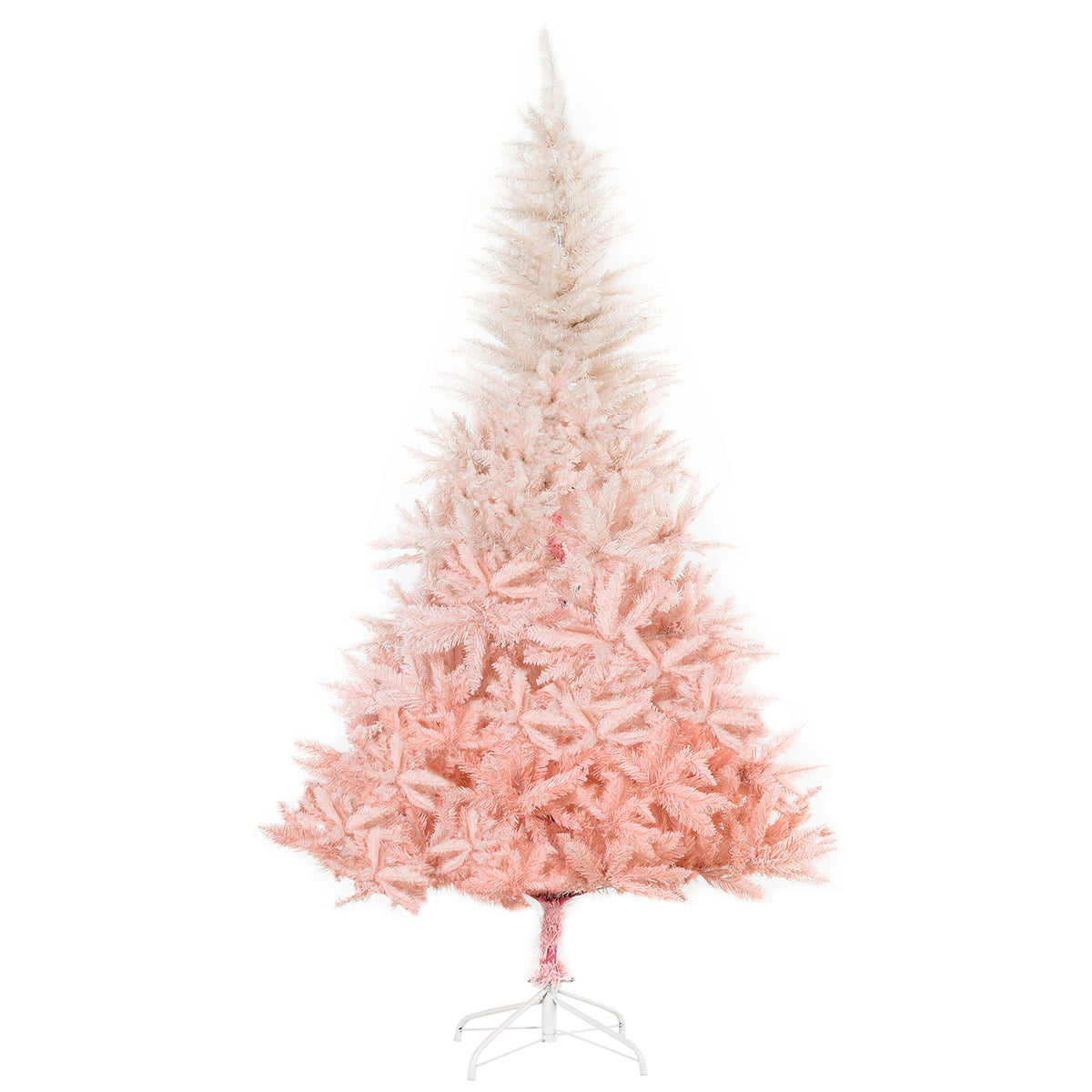 HOMCOM 6ft Unlit Spruce Artificial Christmas Tree with Realistic Branches and 80