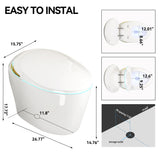 Unique Smart Toile, One Piece Toilet with Bidet Built