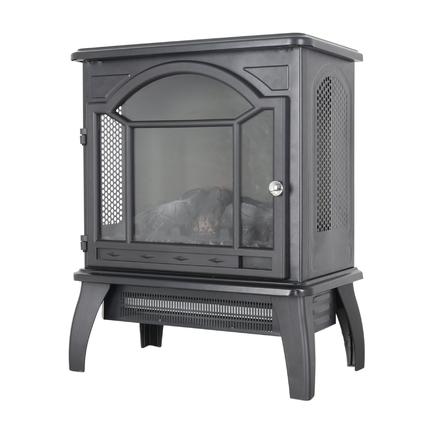3D Flame Electric Infrared Quartz Fireplace Stove with Remote
