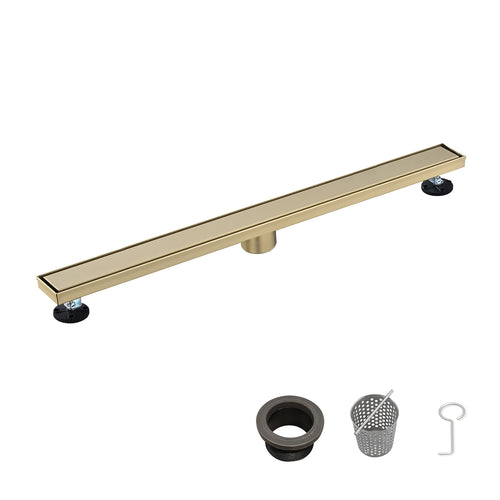 36" Linear Shower Drain Stainless Steel Hair Strainer
