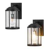 Outdoor Wall Sconces 2 Pack, Exterior Light Lantern Fixtures