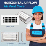 AC Register Vent Cover 8X4 inch - Box of 16
