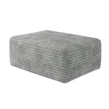 Fabric Ottoman with Ottoman Grey