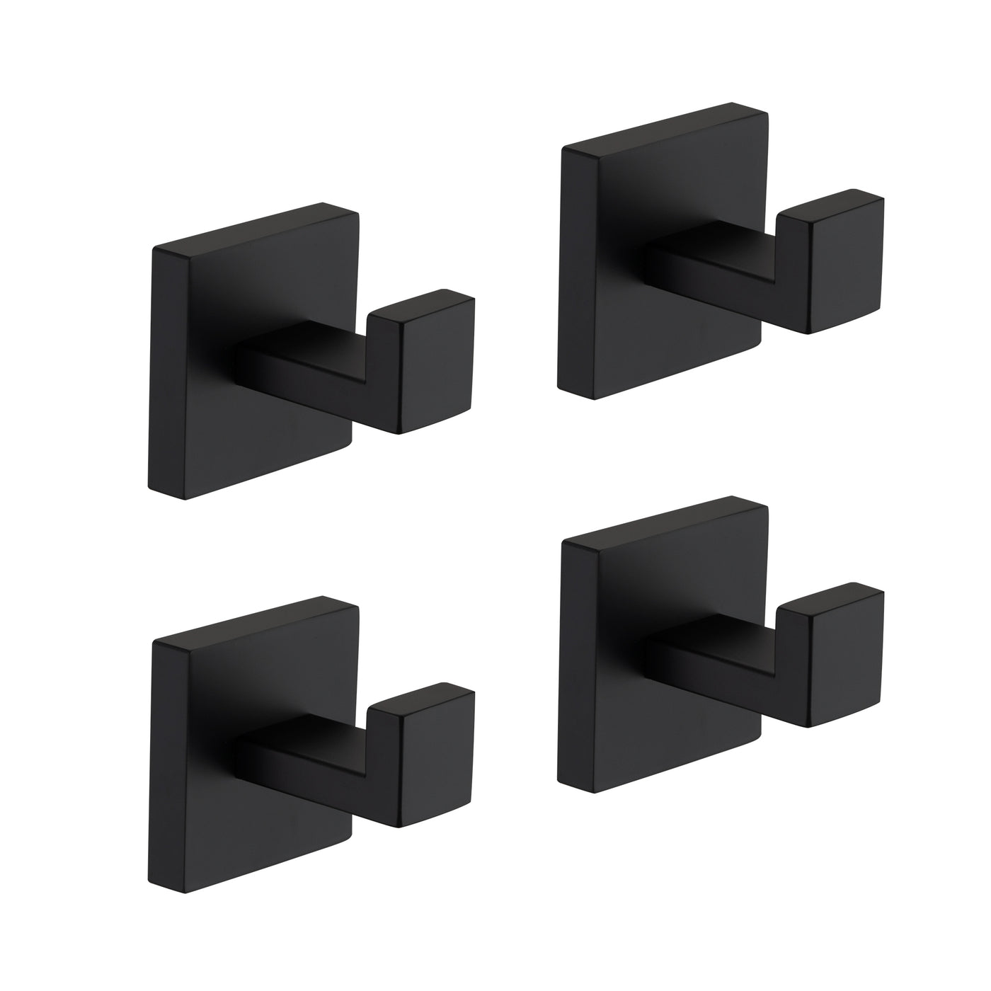 4 Pack Stainless Steel Wall Mount Bathroom Towel Hooks