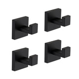 4 Pack Stainless Steel Wall Mount Bathroom Towel Hooks