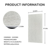 3D Faux Stone Wall Panels, 4 PCS PU Wainscoting Panel for Interior Wall Decor