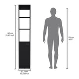 Parks Linen Storage Cabinet - One Door, Adjustable Shelves, 70.8"H