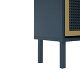 3 Metal Door Shoe Rack, Freestanding Modern Shoe Storage Cabinet, Metal rattan
