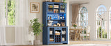 70.9" Kitchen Pantry Storage Cabinet Rustic Buffet Cabinet