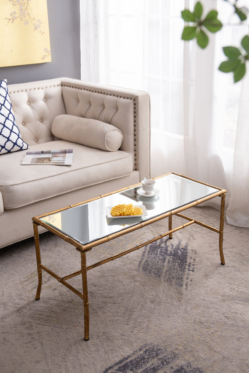 Antique Gold Coffee Table 36x16x16.5 inches