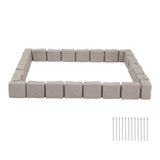 Faux Stone Garden Edging Kit 15.5 ft Landscape Border Blocks