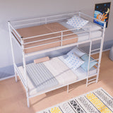 Twin Metal Bunk Bed White