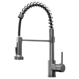 Commercial Kitchen Faucet Pull Down Sprayer Single Handle Sink