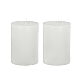 Unscented Soy Wax Candle 4x6 White 2 Pack