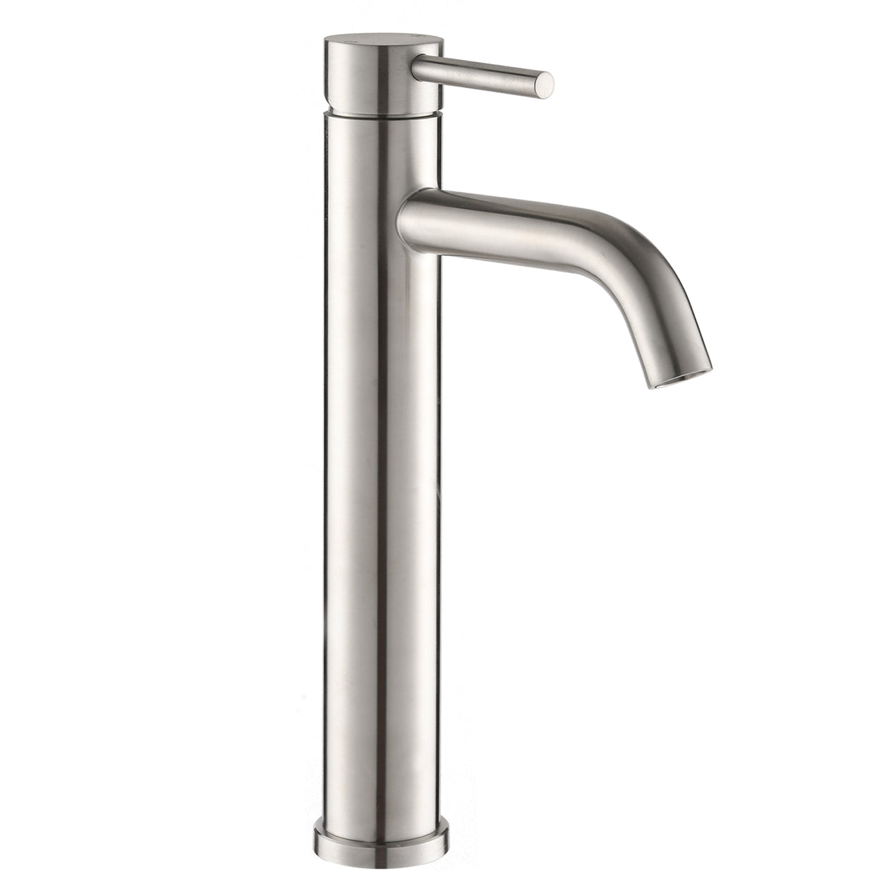 Single Hole Modern Bathroom Sink Faucet, Matte Black