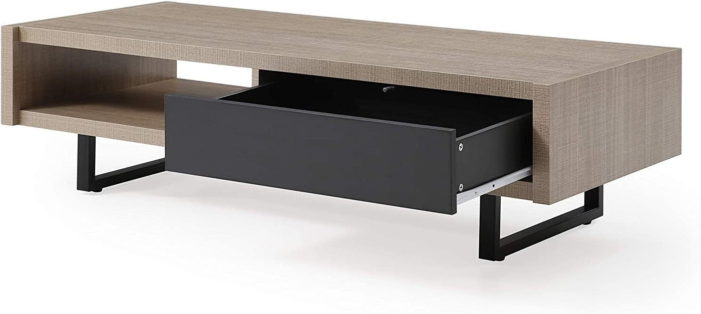 Mid-Century Modern Tan Ash Coffee Table