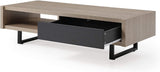 Mid-Century Modern Tan Ash Coffee Table