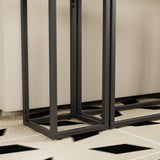 Engineered Wood Console Table Brown/Black