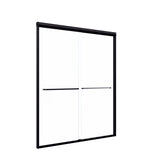 56"-60"W*72" H Semi-Frameless Double Sliding Shower Door, Bypass Shower Door